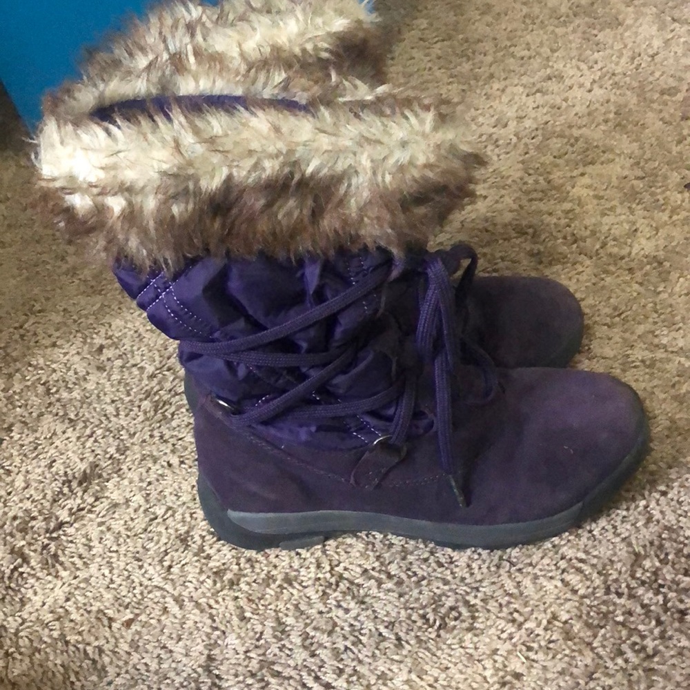 Purple Snow Boots